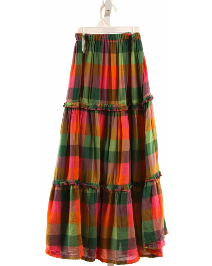 PINK CHICKEN  MULTI-COLOR  PLAID  SKIRT