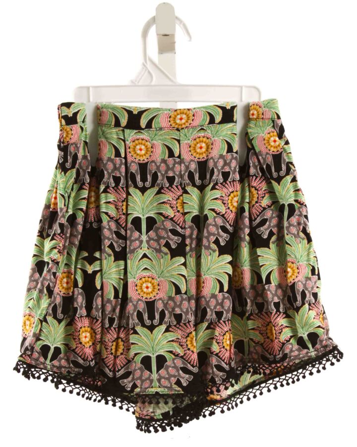 MOLLY BRACKEN  BLACK  PRINT  SHORTS
