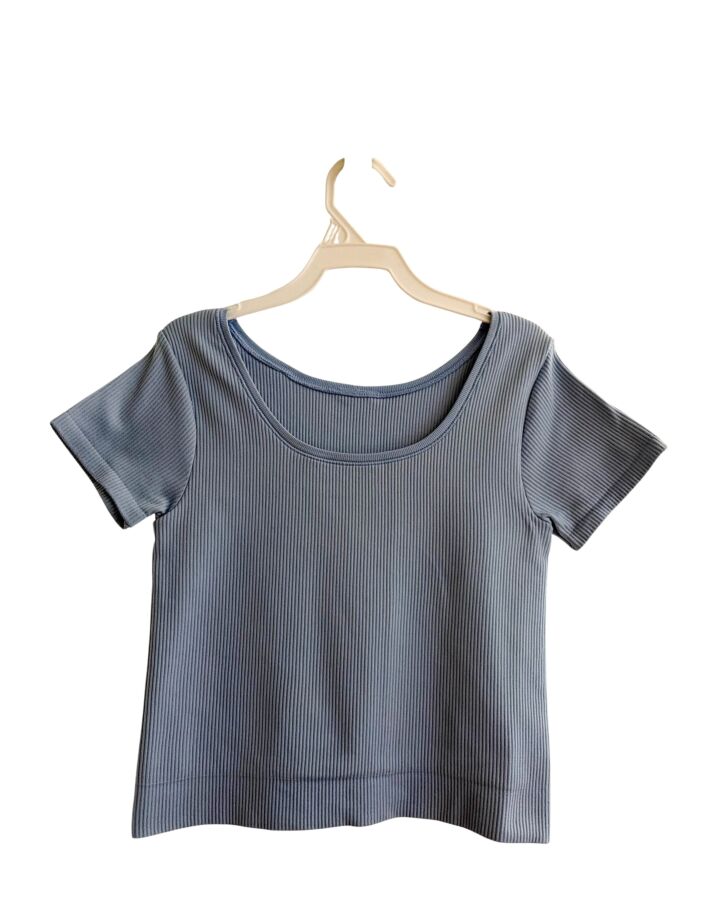 ATHLETA GIRL  BLUE    KNIT SS SHIRT