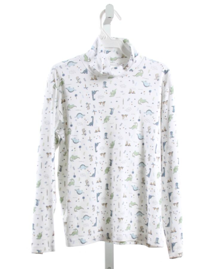 CARY'S CLOSET  WHITE  PRINT  KNIT LS SHIRT