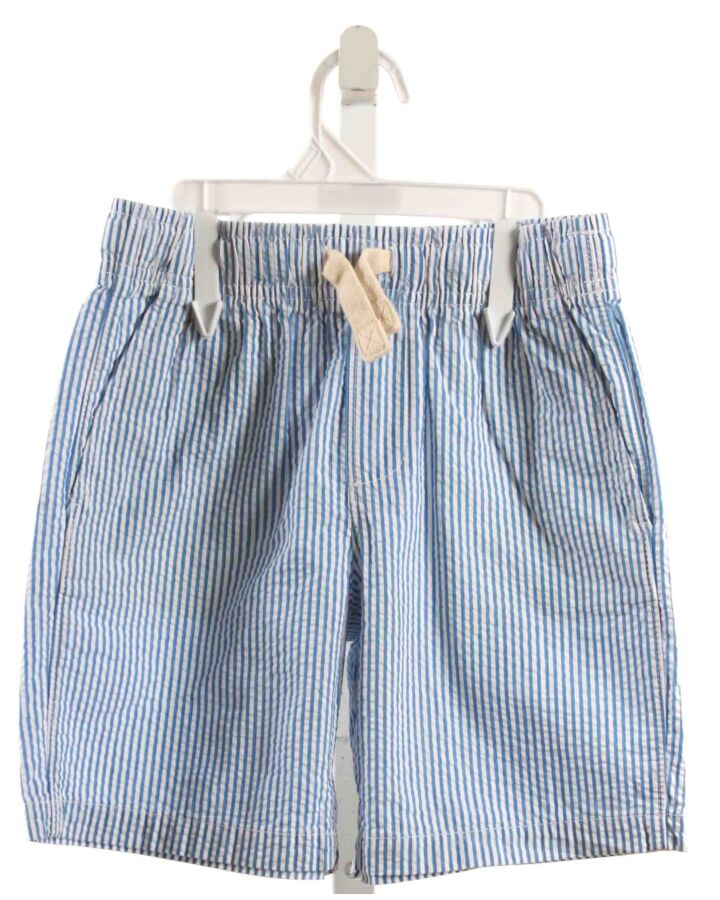 LANDS' END KIDS  BLUE SEERSUCKER STRIPED  SHORTS