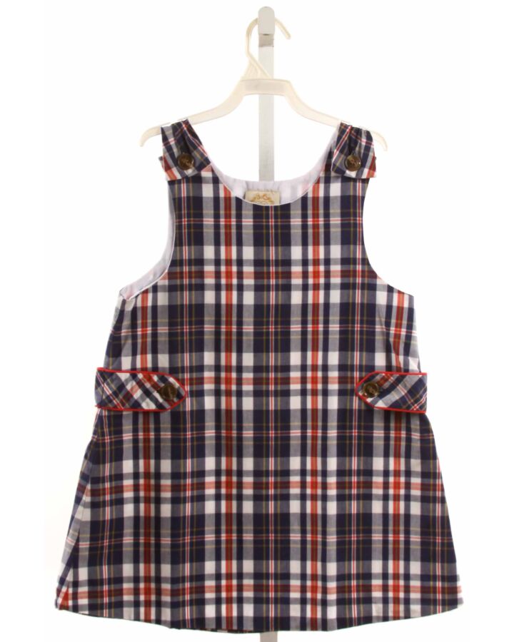 THE BEAUFORT BONNET COMPANY  NAVY  PLAID  DRESS