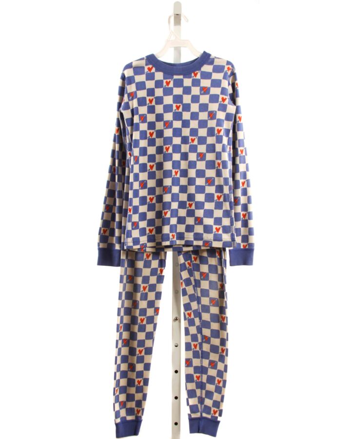 HANNA ANDERSSON  BLUE  CHECK  LOUNGEWEAR
