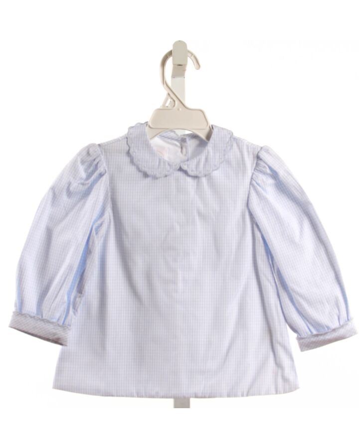 ALICE KATHLEEN  LT BLUE  GINGHAM  SHIRT-LS