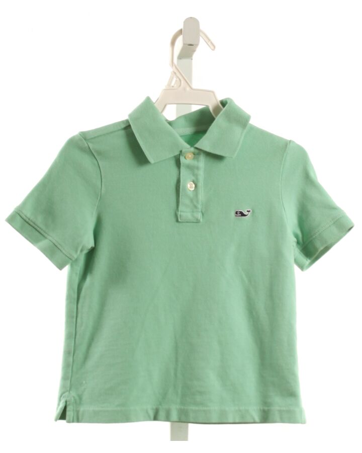 VINEYARD VINES  GREEN    KNIT SS SHIRT