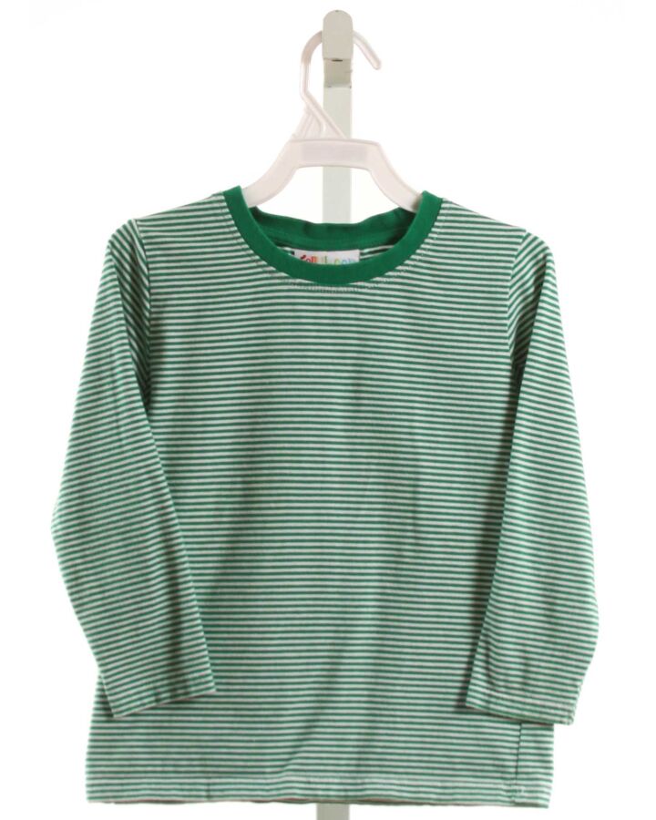 JELLYBEANS  GREEN  STRIPED  KNIT LS SHIRT