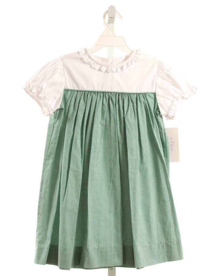 MARY & GRACE  GREEN  GINGHAM  DRESS