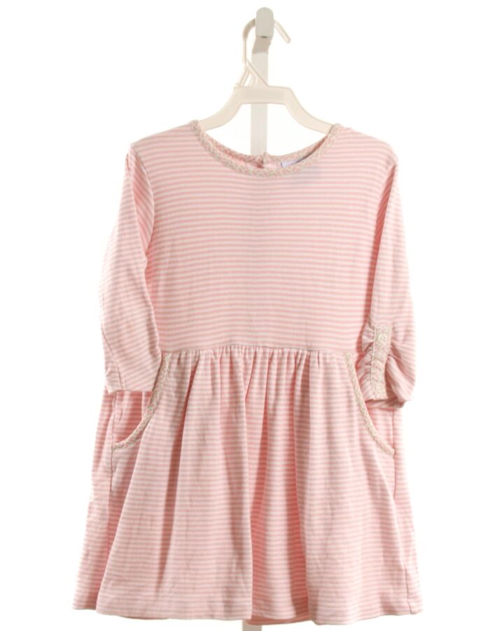 EYELET & IVY  PINK  STRIPED  KNIT DRESS