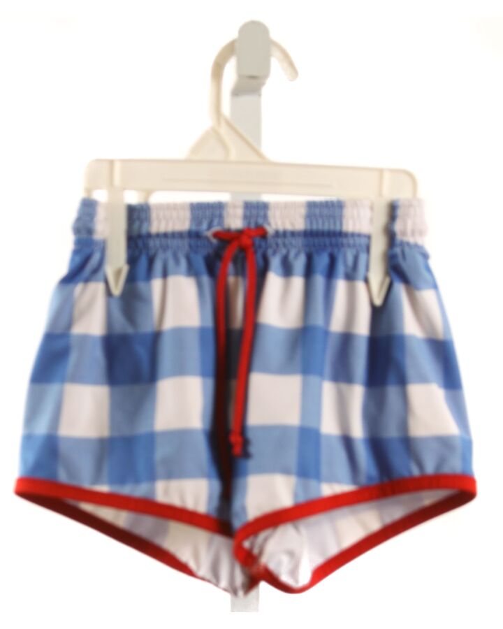 JAMES & LOTTIE  BLUE  CHECK  SWIM TRUNKS