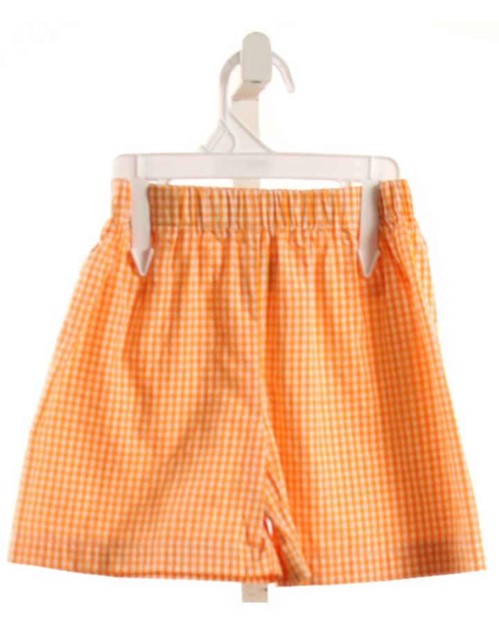 MARY & GRACE  ORANGE  GINGHAM  SHORTS