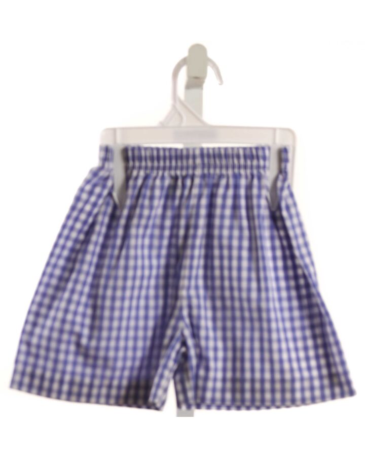 ZUCCINI  BLUE  GINGHAM  SHORTS