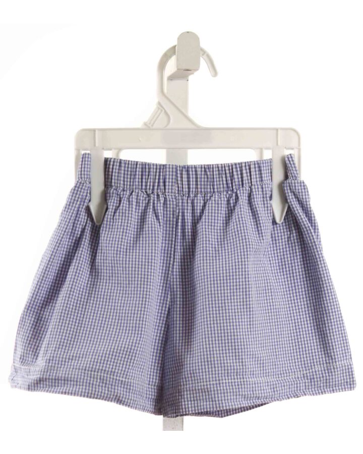 NO TAG  BLUE  GINGHAM  SHORTS