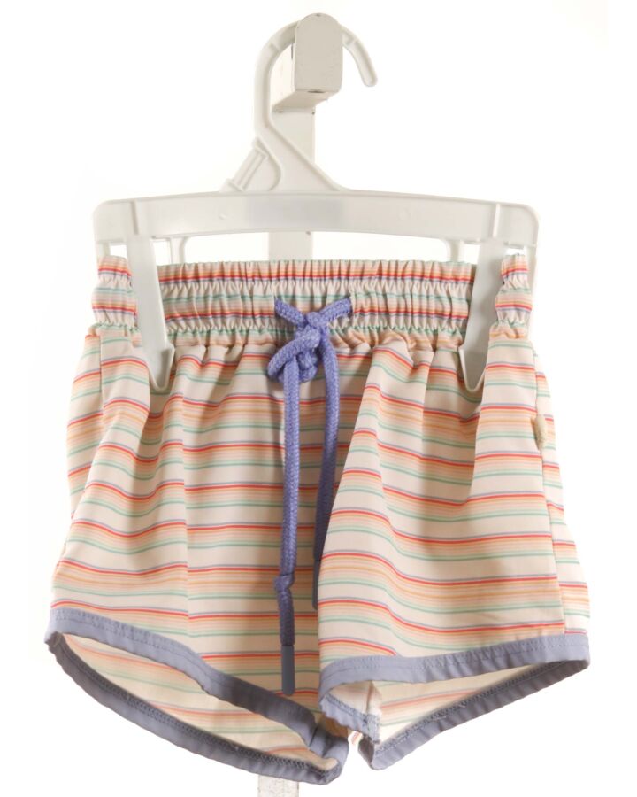 CHARMING MARY  MULTI-COLOR  STRIPED  SWIM TRUNKS