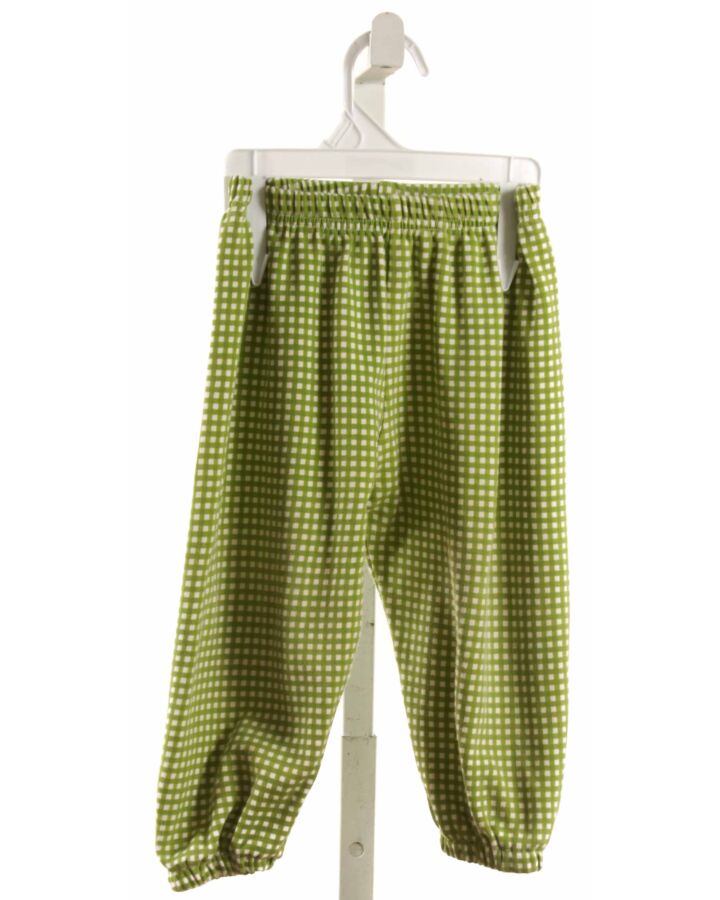 EYELET & IVY  GREEN  WINDOWPANE  PANTS