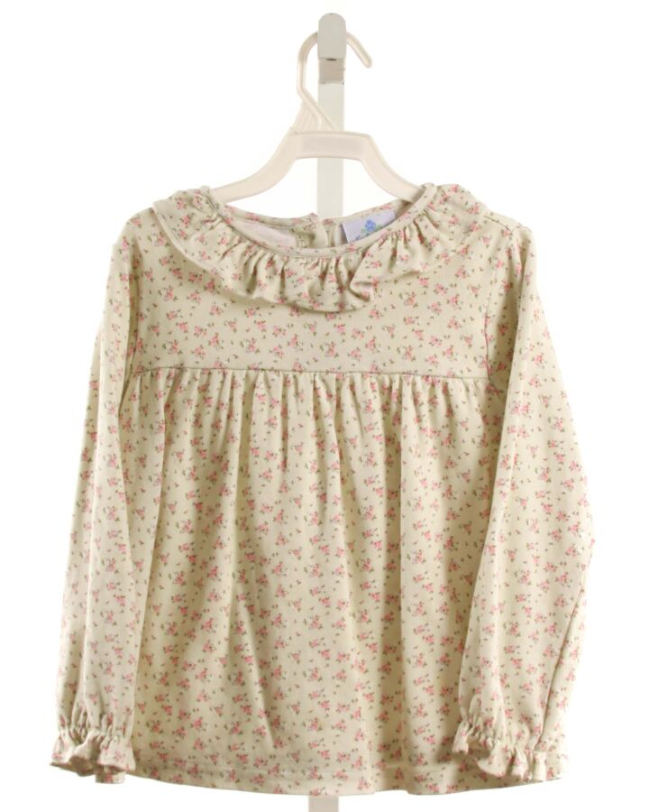 EYELET & IVY  LT GREEN  FLORAL  KNIT LS SHIRT