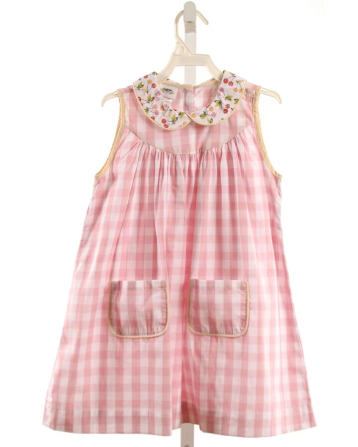 LA PETITE FLEUR  PINK  GINGHAM  DRESS