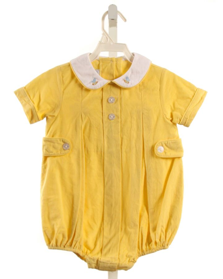 LITTLE ENGLISH  YELLOW CORDUROY  EMBROIDERED BUBBLE