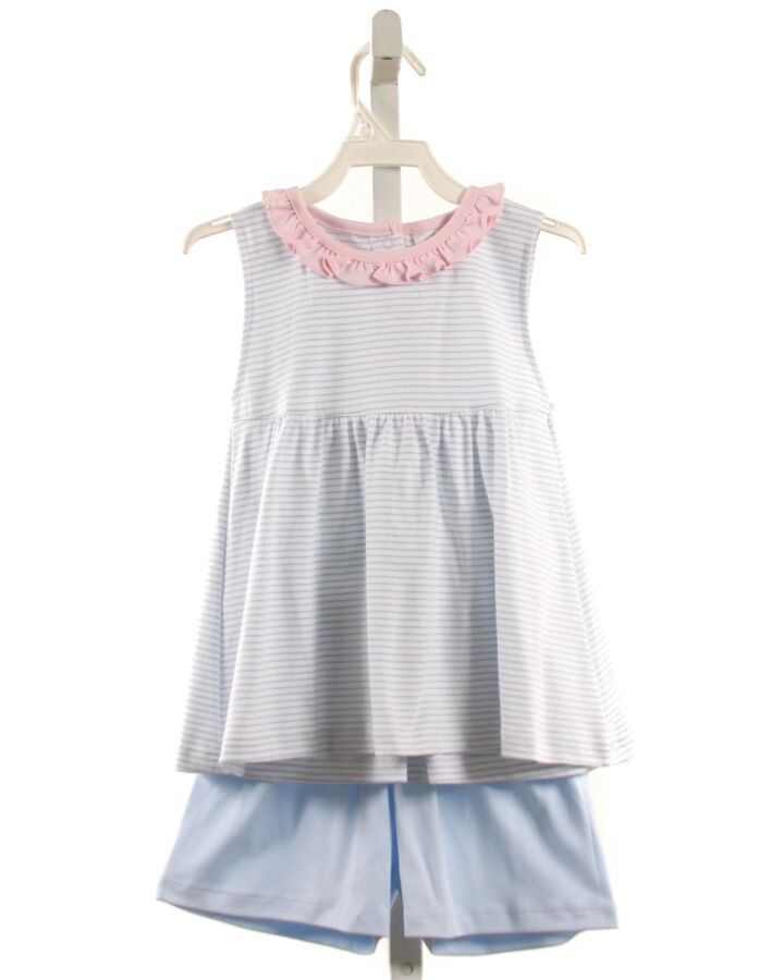 MARY & GRACE  LT BLUE  STRIPED  2-PIECE OUTFIT