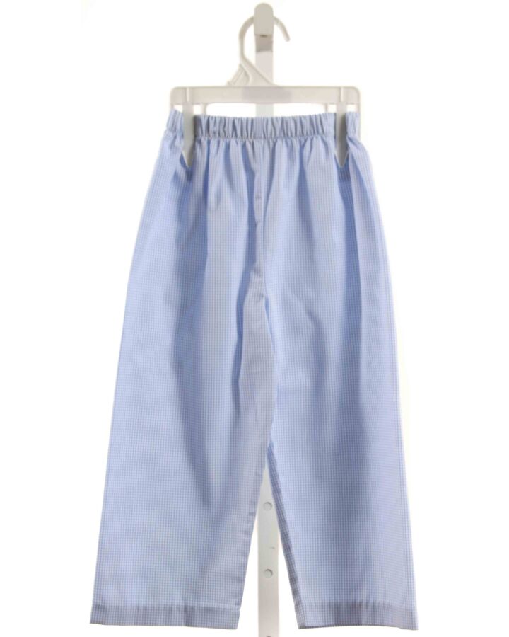 STITCHY FISH  LT BLUE  GINGHAM  PANTS