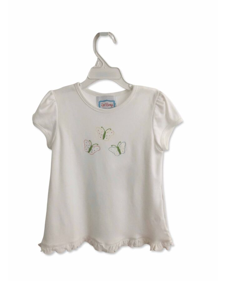 RED BEANS  WHITE    KNIT SS SHIRT