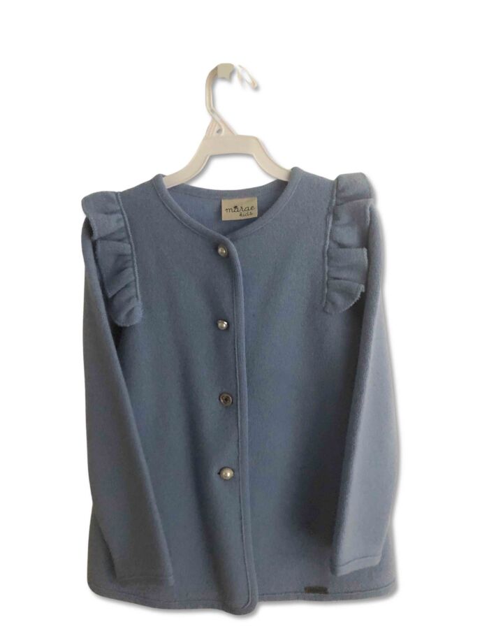 MARAE KIDS  BLUE    DRESSY OUTERWEAR WITH RUFFLE