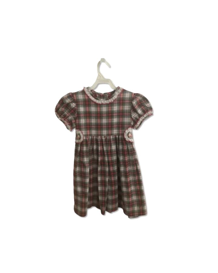 NO TAG  RED  PLAID  DRESS