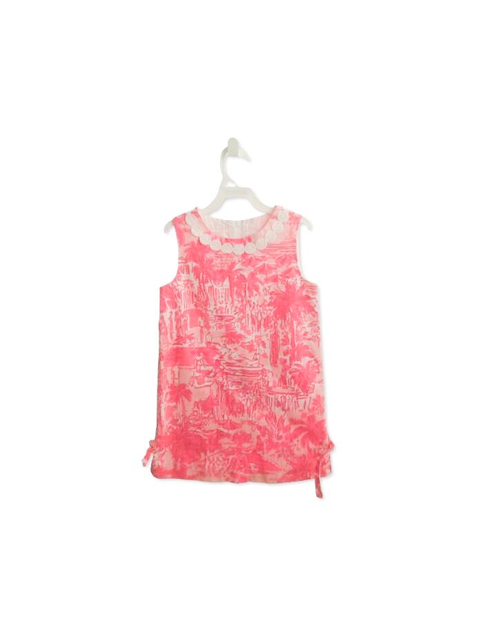 LILLY PULITZER  HOT PINK   PRINTED DESIGN DRESS