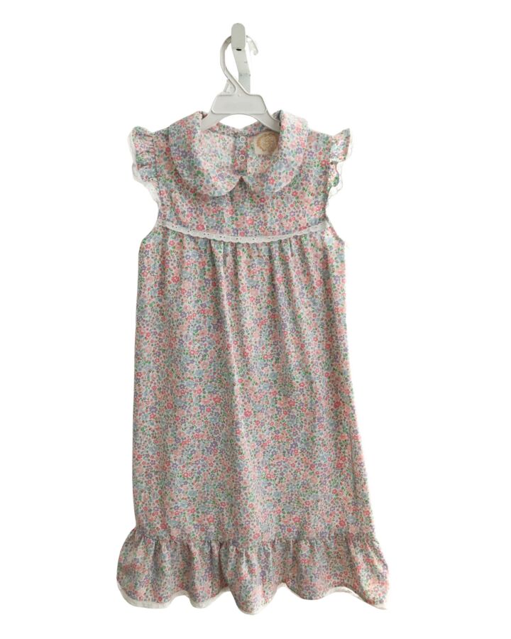 THE BEAUFORT BONNET COMPANY  PINK  FLORAL  LOUNGEWEAR WITH EYELET TRIM