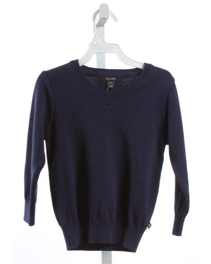 E-LAND  NAVY    SWEATER