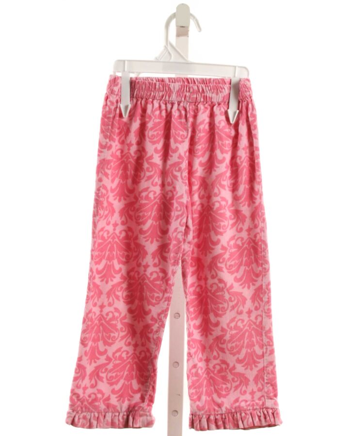 ORIENT EXPRESSED  PINK CORDUROY   PANTS WITH RUFFLE