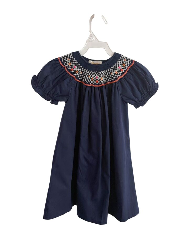 ROSALINA  NAVY   SMOCKED DRESS