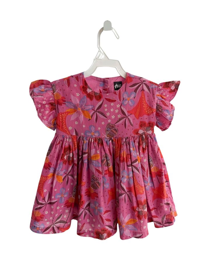 TEA  HOT PINK  FLORAL  DRESS