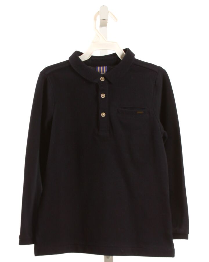 SCOTCH & SODA  NAVY PIQUE   KNIT LS SHIRT