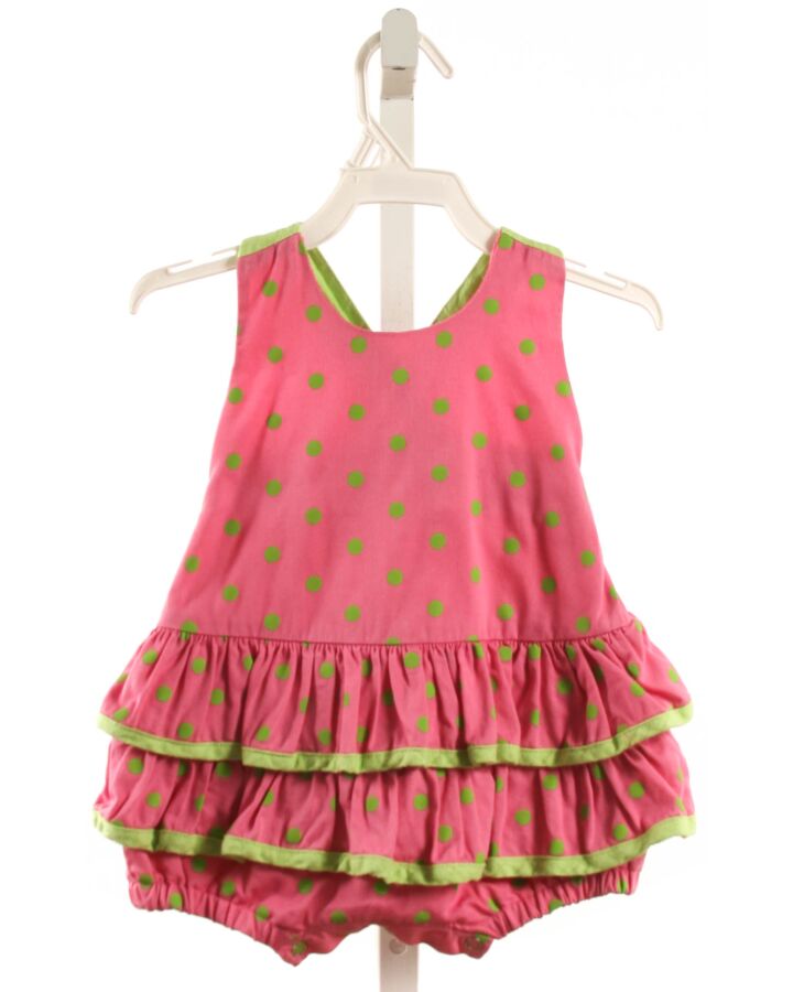 JACK & TEDDY  HOT PINK  POLKA DOT  BUBBLE WITH RUFFLE