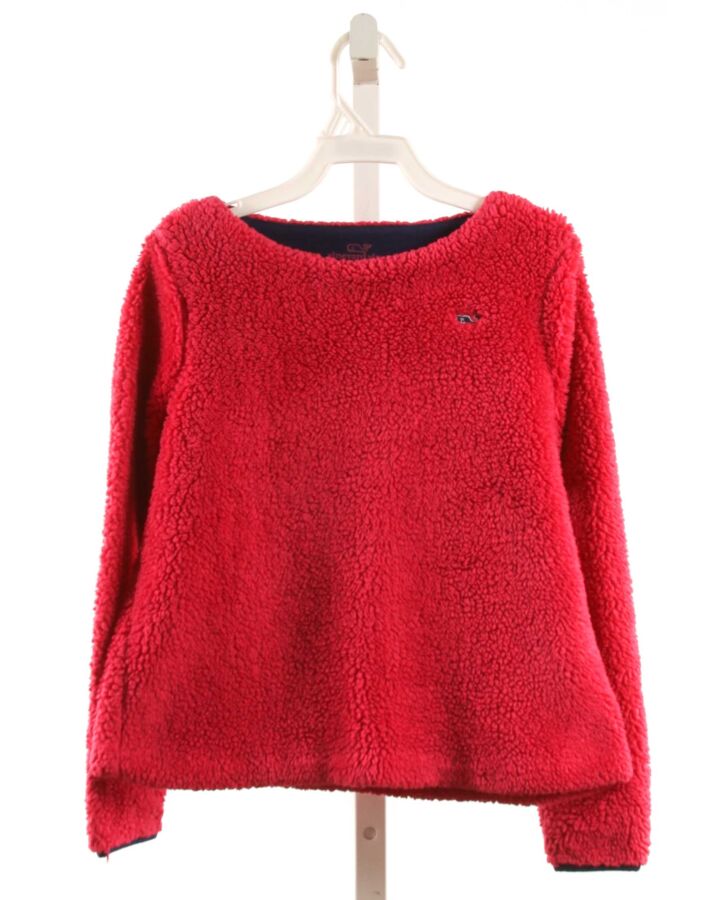 VINEYARD VINES  HOT PINK FLEECE   SWEATER