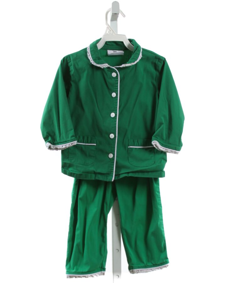 THE YELLOW LAMB  GREEN    LOUNGEWEAR WITH RUFFLE