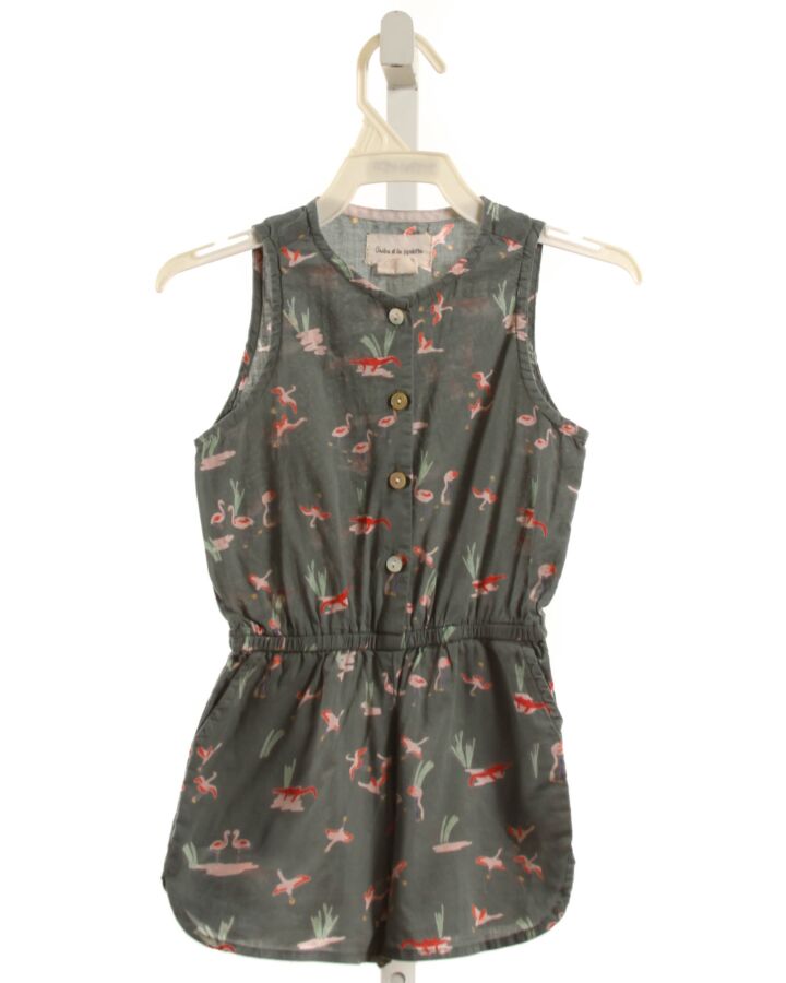 ARSENE ET LES PIPELETTES  GRAY  PRINT  ROMPER