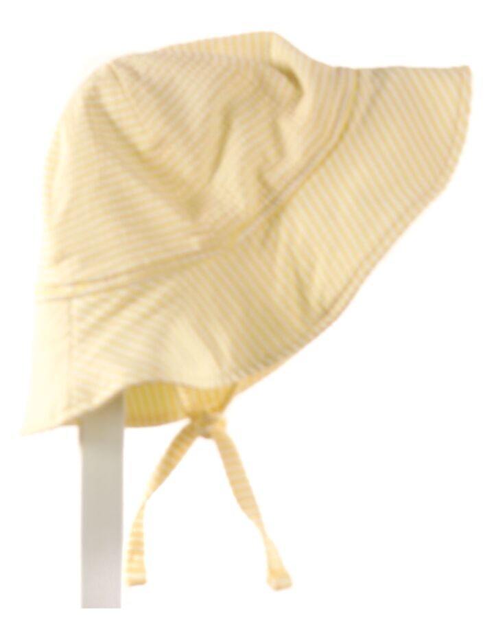 JOJO MAMAN BEBE  YELLOW SEERSUCKER STRIPED  HAT