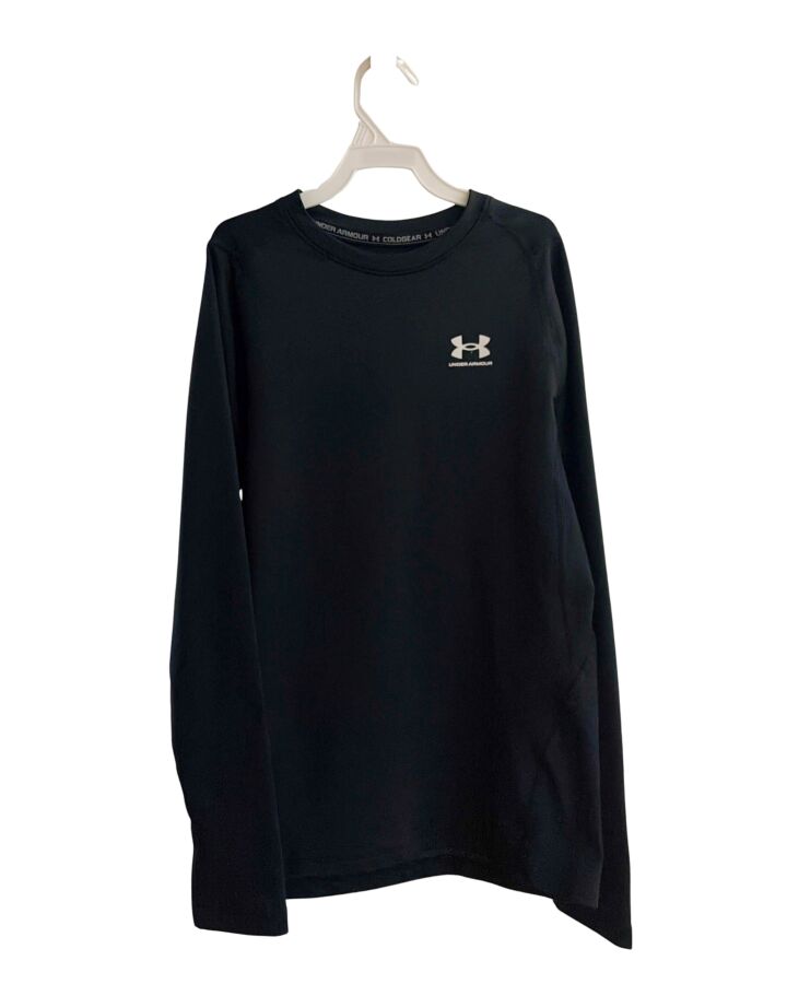 UNDER ARMOUR  BLACK    KNIT LS SHIRT
