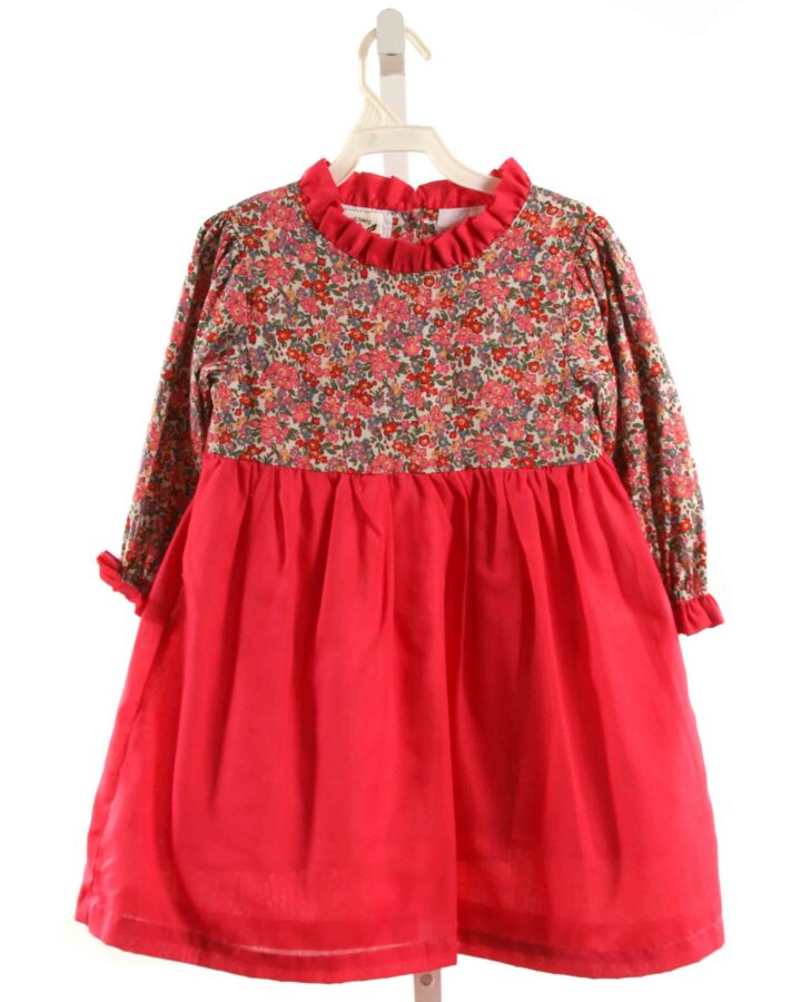 THE OAKS APPAREL   HOT PINK  FLORAL  DRESS