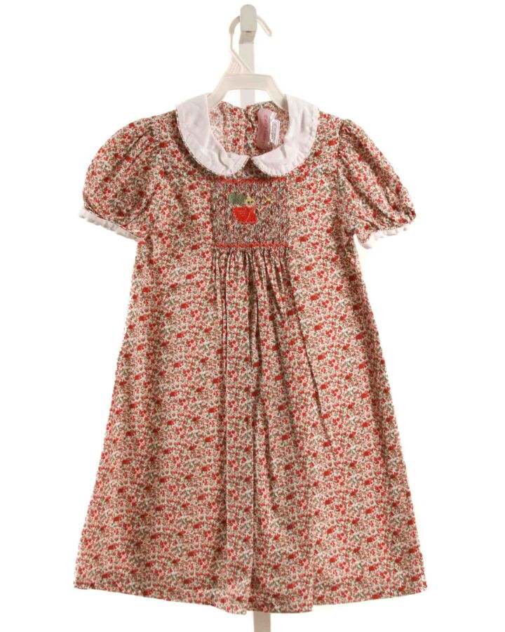 EMILY LACEY  PINK  FLORAL SMOCKED DRESS