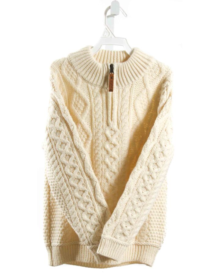 ARAN SWEATER MARKET  CREAM WOOL   SWEATER