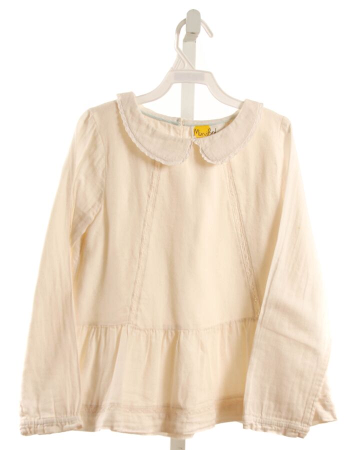 MINI BODEN  CREAM KNIT   DRESS SHIRT