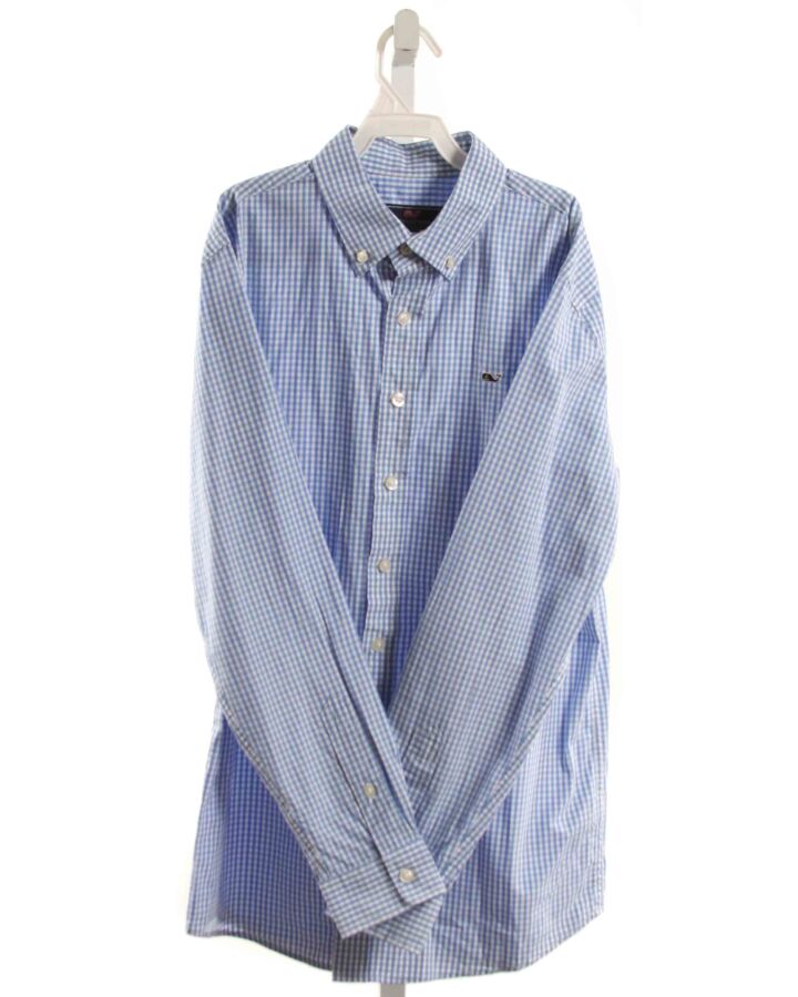 VINEYARD VINES  BLUE  GINGHAM  DRESS SHIRT