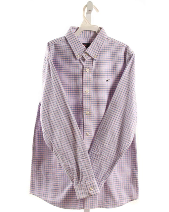 VINEYARD VINES  PINK  PLAID  DRESS SHIRT