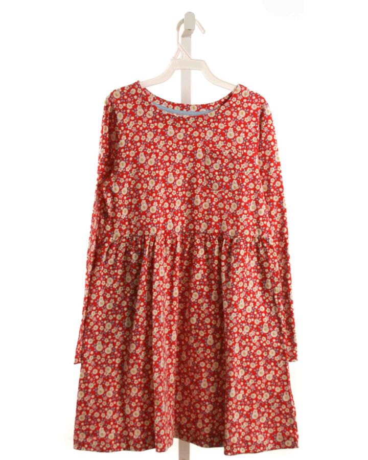 MINI BODEN  RED KNIT FLORAL  DRESS