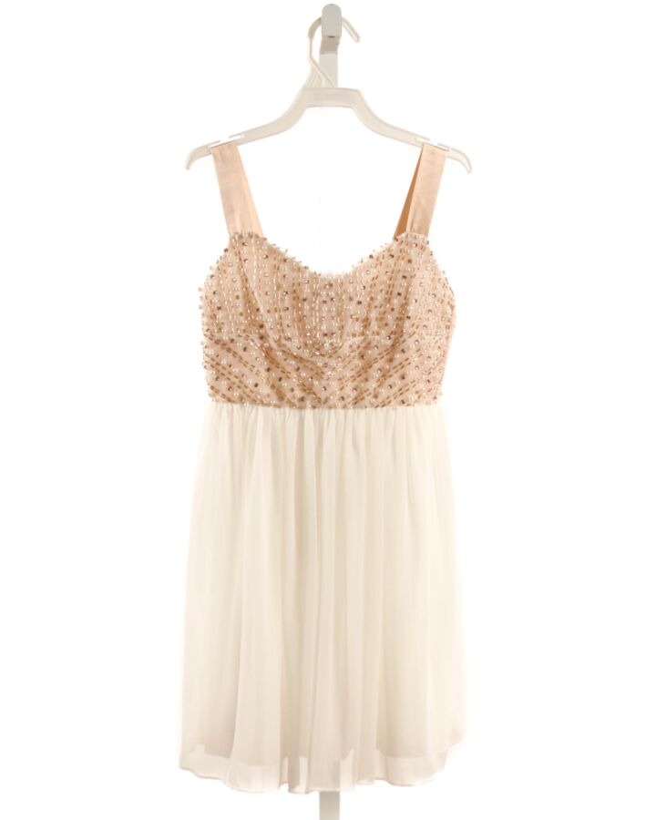 POPPIES AND ROSES  WHITE    PARTY DRESS