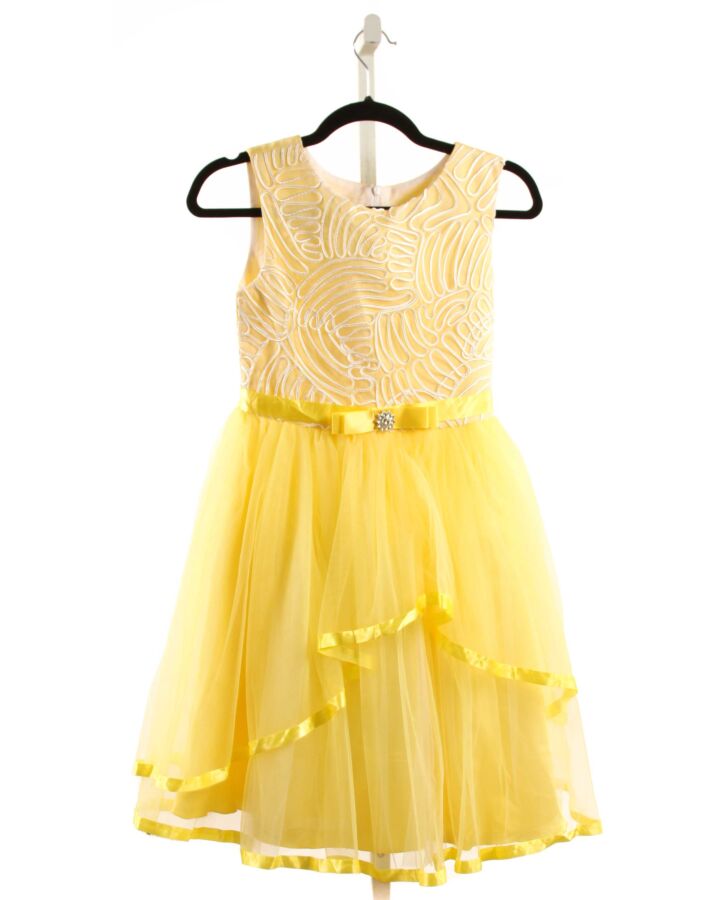 SUNNY FASHION  YELLOW TULLE   PARTY DRESS
