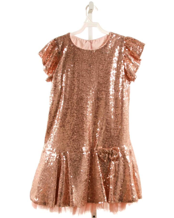 KID'S DREAM  PINK   SEQUINED PARTY DRESS WITH TULLE