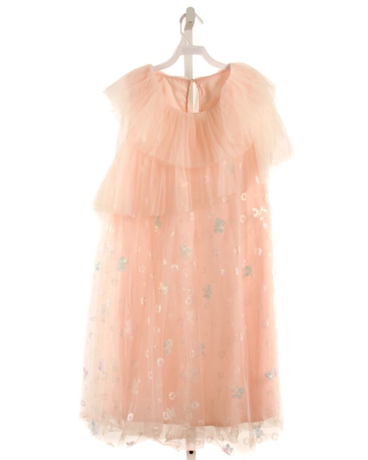 NO TAG  LT PINK TULLE   PARTY DRESS WITH SEQUINS